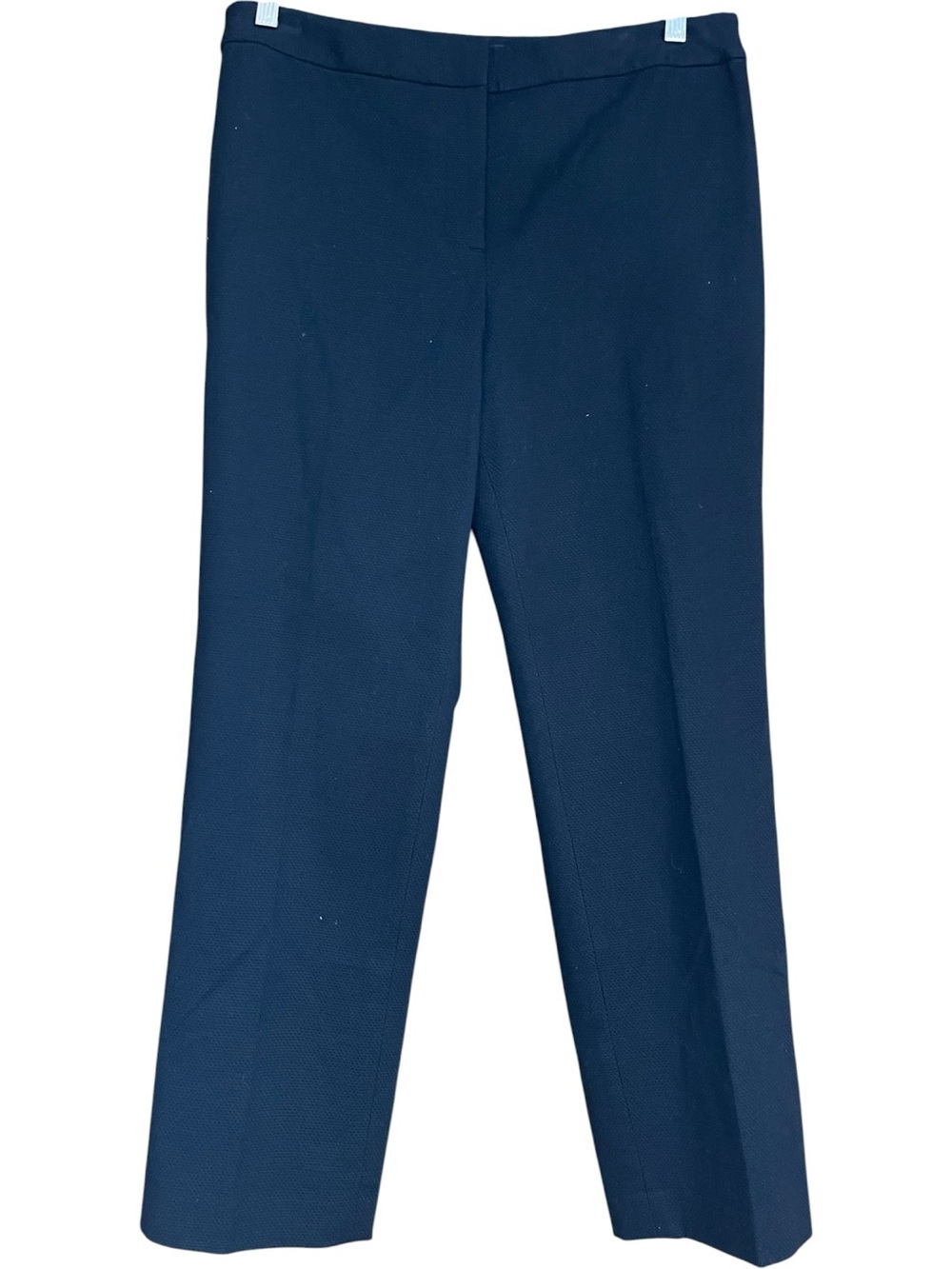 Talbots Hampshire Textured Straight Leg Dress Ankle Pants Trousers Black